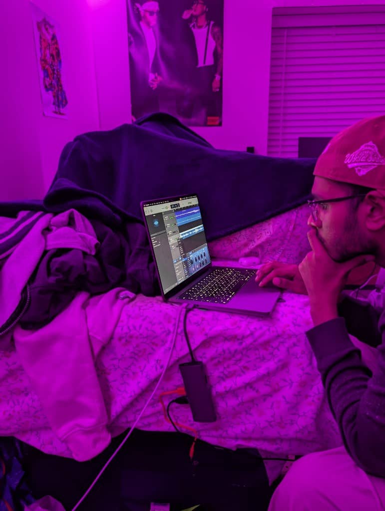 Music production session
